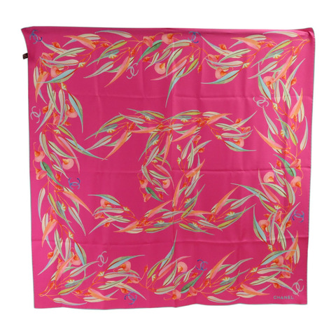 CHANEL 絲質Square Scarf 70x70絲巾