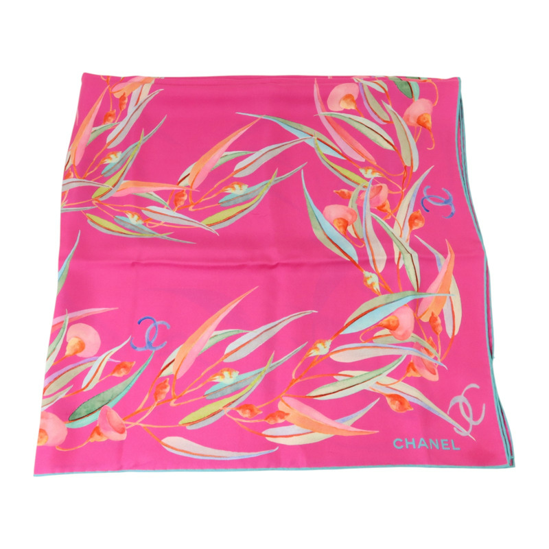 CHANEL 絲質Square Scarf 70x70絲巾-1