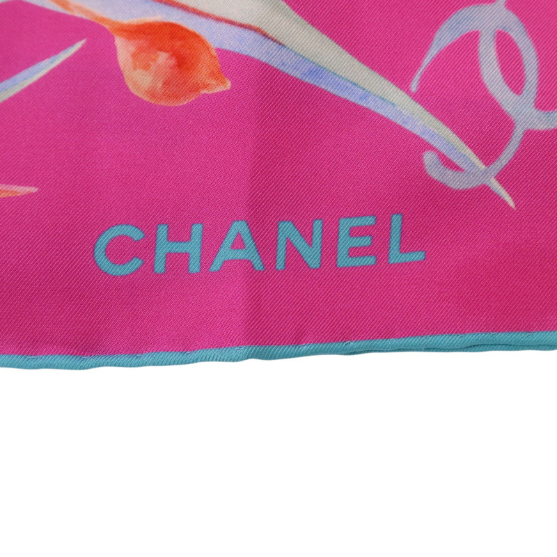 CHANEL 絲質Square Scarf 70x70絲巾-5