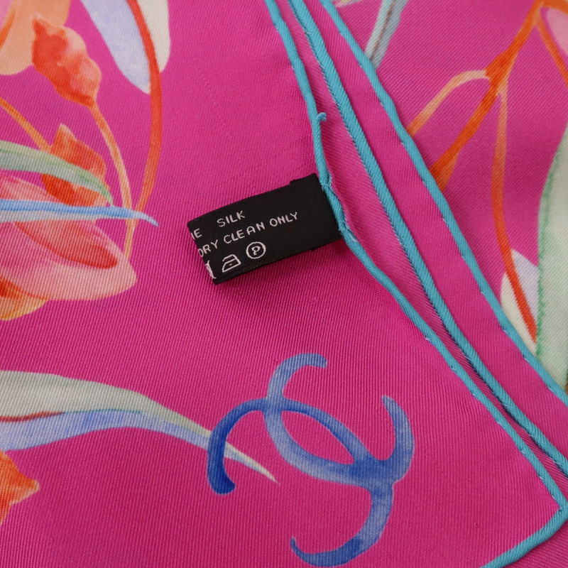 CHANEL 絲質Square Scarf 70x70絲巾-6