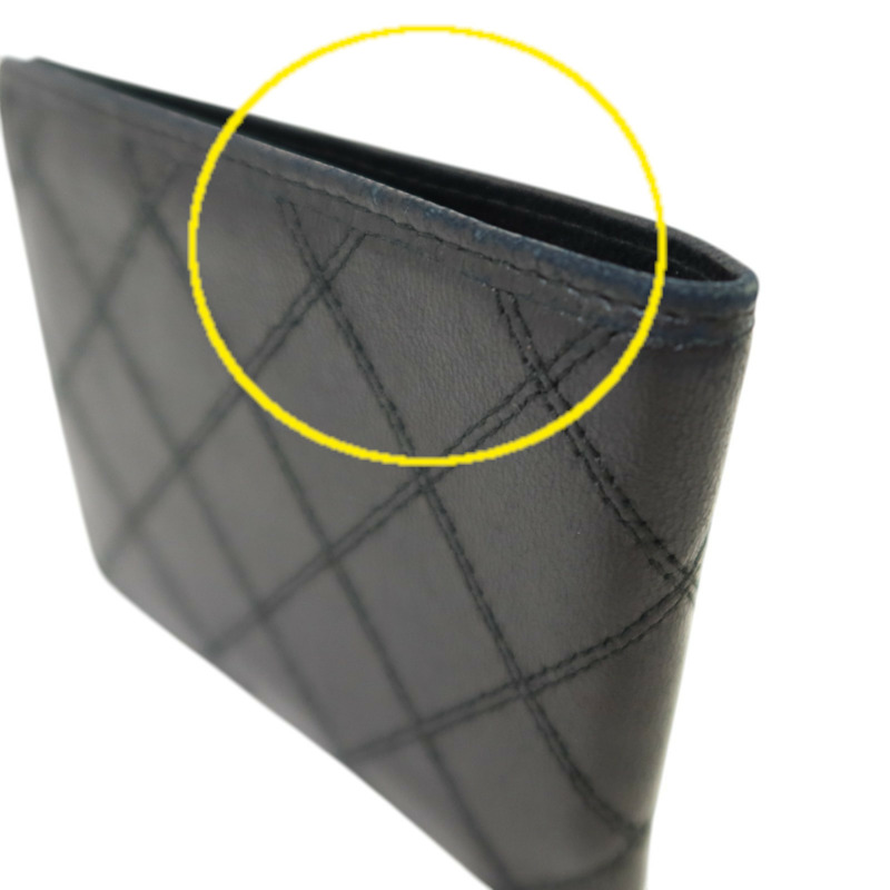 CHANEL 羊皮皮革Vintage Bifold Wallet錢包-16