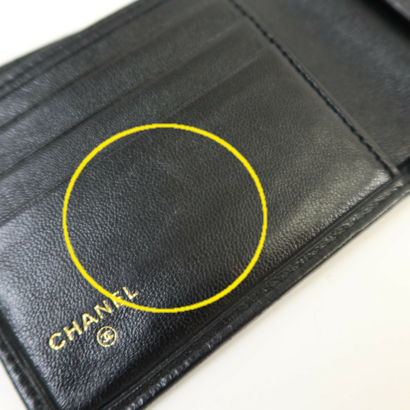 CHANEL 羊皮皮革Vintage Bifold Wallet錢包-17