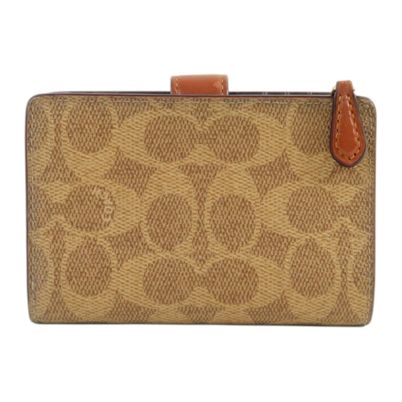 COACH 塗層帆布Wallet金扣錢包-1