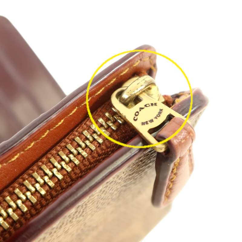 COACH 塗層帆布Wallet金扣錢包-15