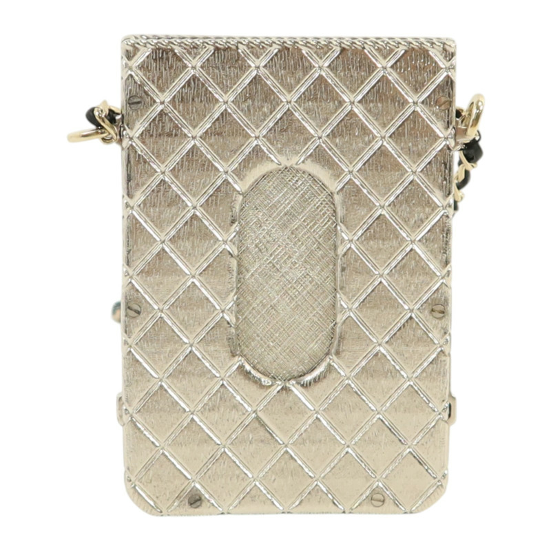 CHANEL 金屬Card Case With Chain金扣卡片套-1