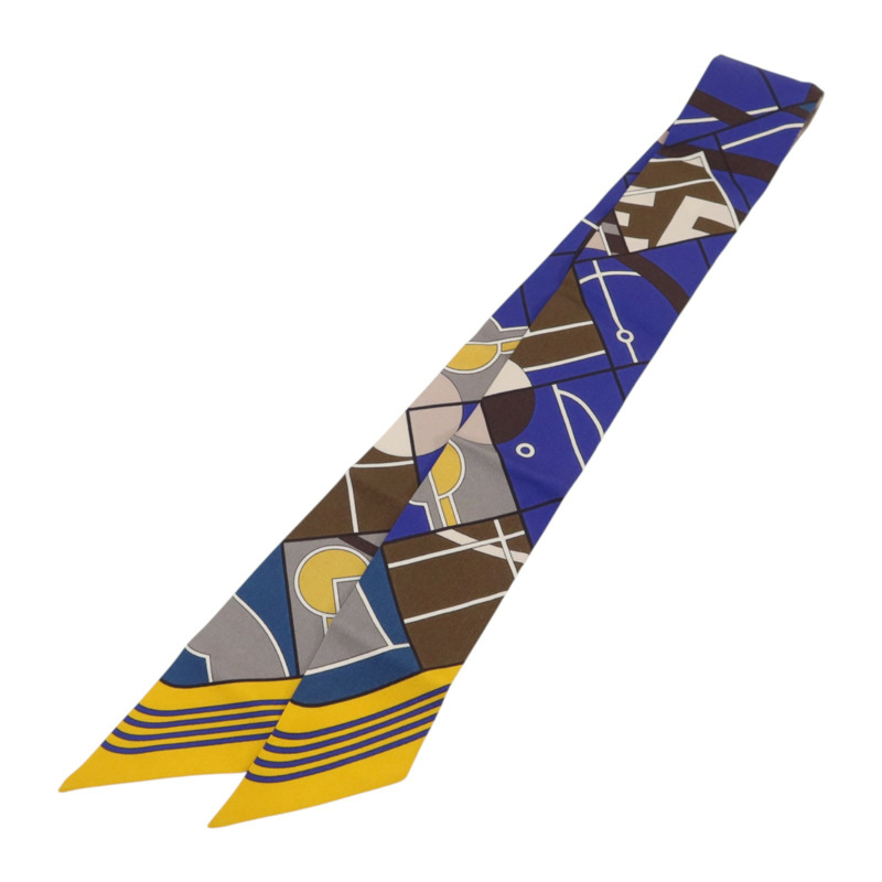 HERMES 絲質Twilly絲巾-1