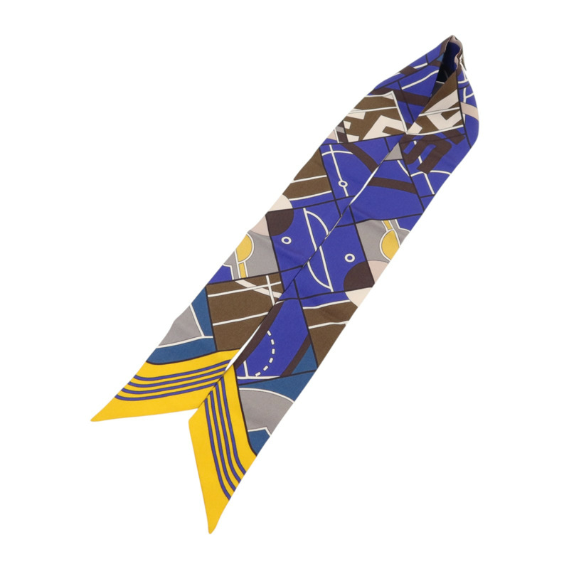 HERMES 絲質Twilly絲巾-3