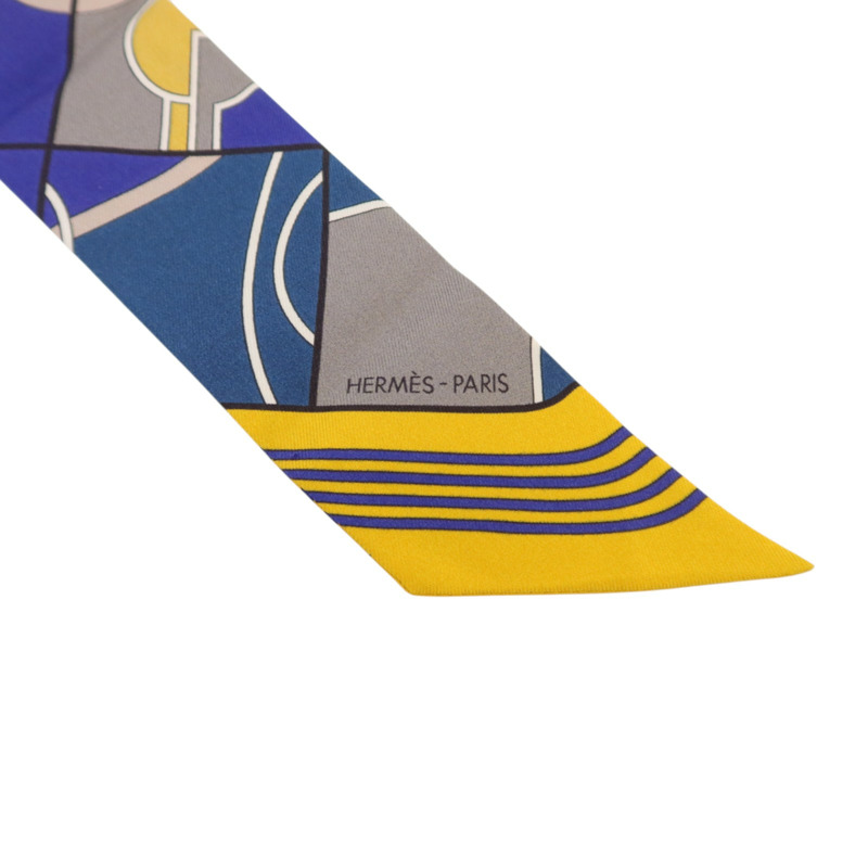 HERMES 絲質Twilly絲巾-4