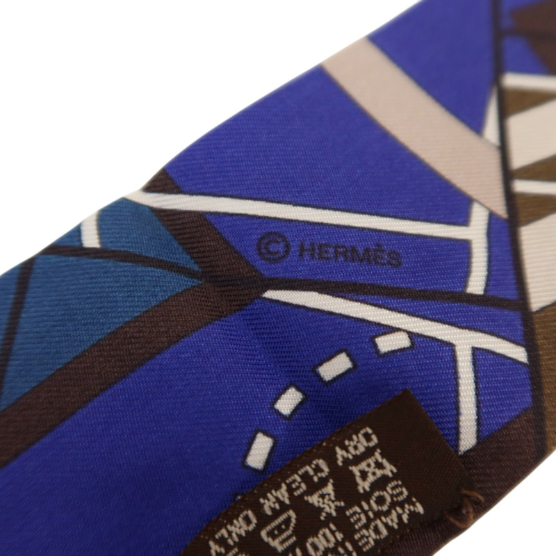 HERMES 絲質Twilly絲巾-5