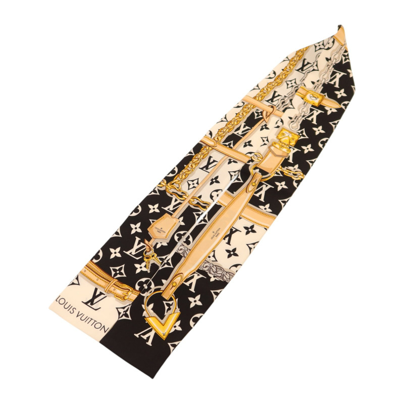 LOUIS VUITTON 絲質Monogram Confidential Bandeau絲巾-2