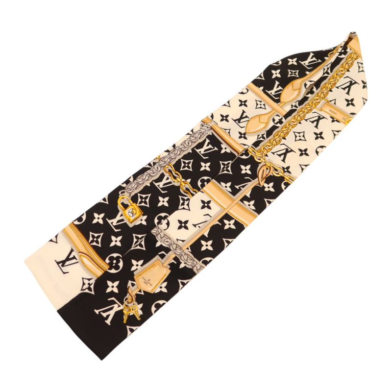 LOUIS VUITTON 絲質Monogram Confidential Bandeau絲巾-3