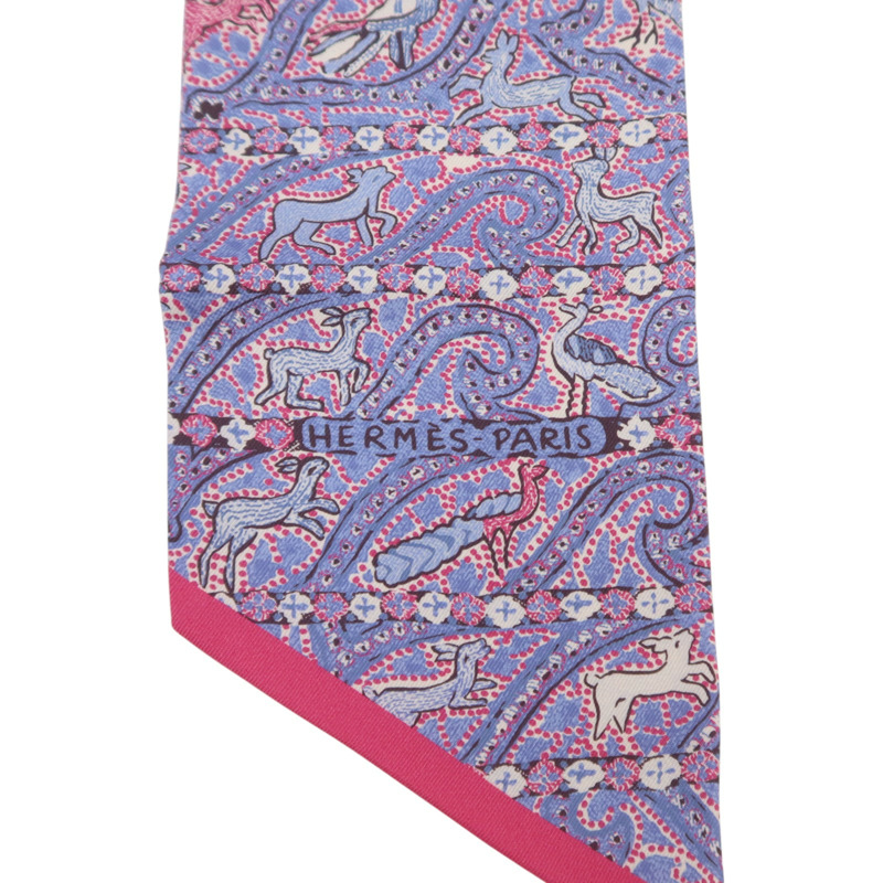 HERMES 絲質Maxi Twilly Slim絲巾-4