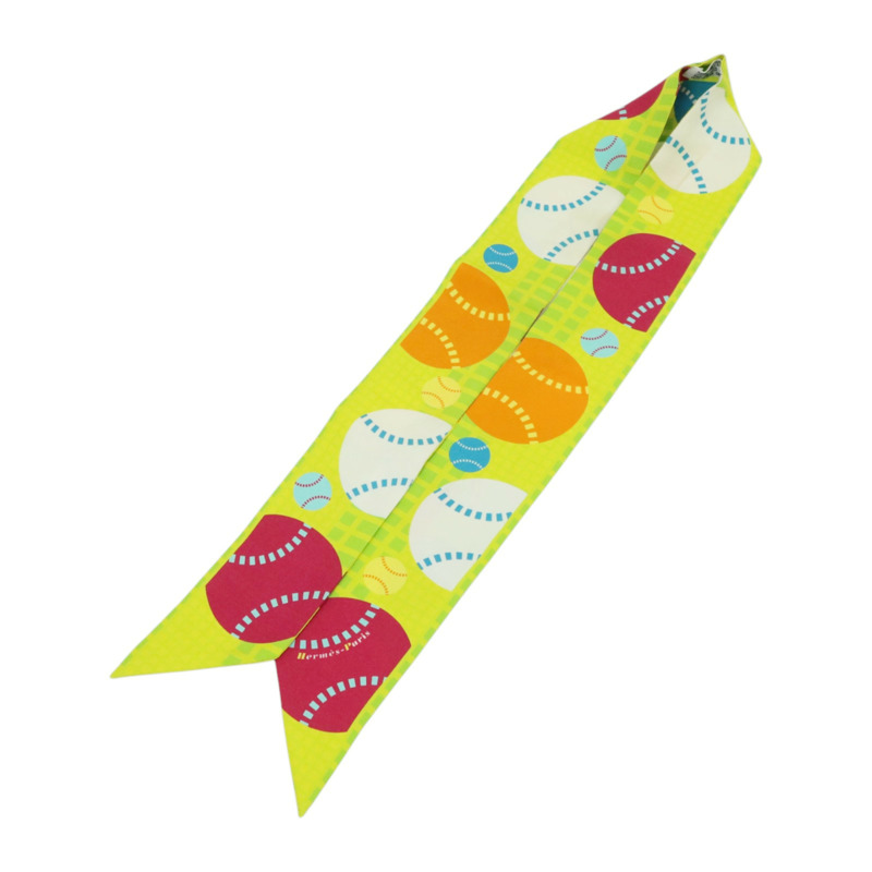 HERMES 絲質Twilly絲巾-2