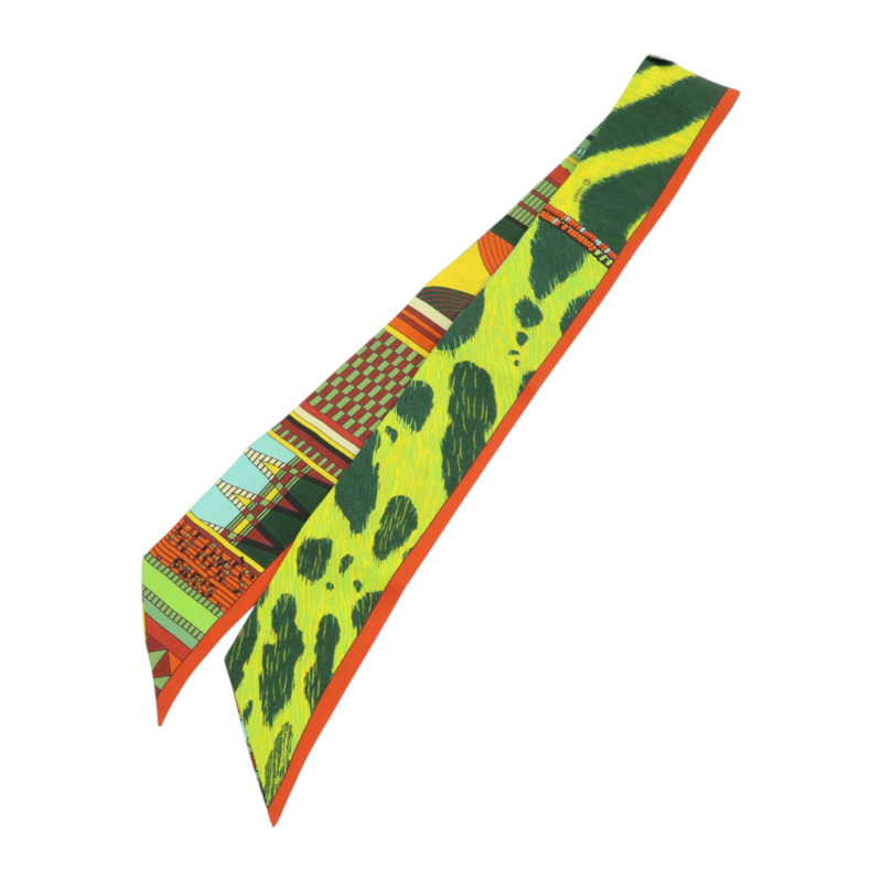 HERMES 絲質Twilly絲巾-1