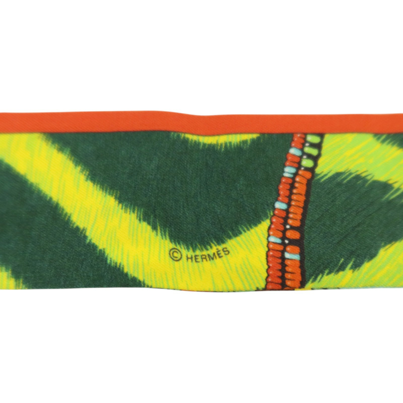 HERMES 絲質Twilly絲巾-6