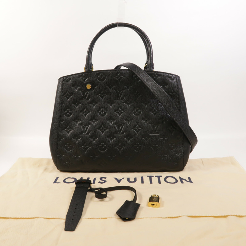 LOUIS VUITTON Monogram Empreinte Montaigne MM手挽肩背兩用袋-9