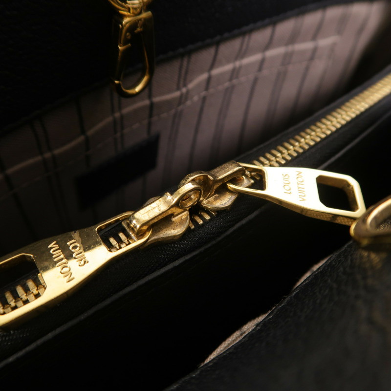 LOUIS VUITTON Monogram Empreinte Montaigne MM手挽肩背兩用袋-18