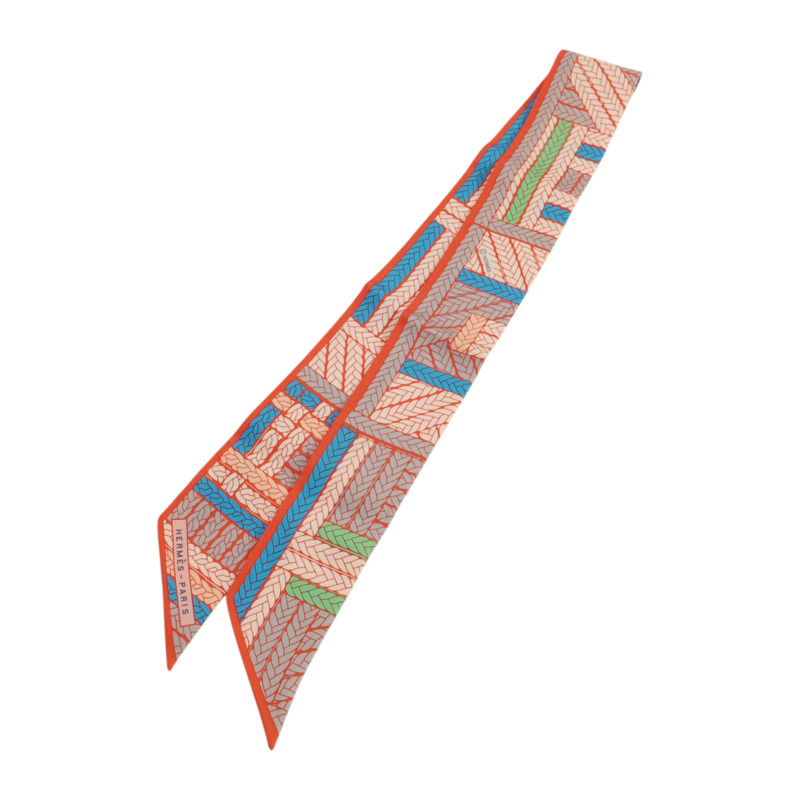 HERMES 絲質Twilly絲巾-1