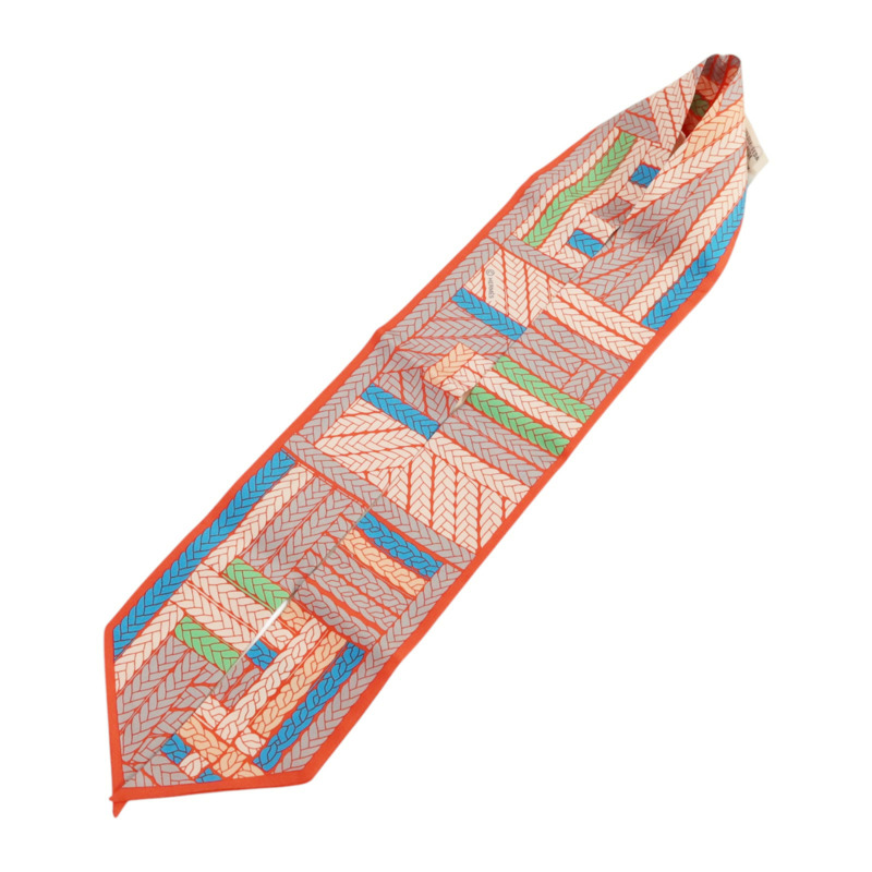 HERMES 絲質Twilly絲巾-3