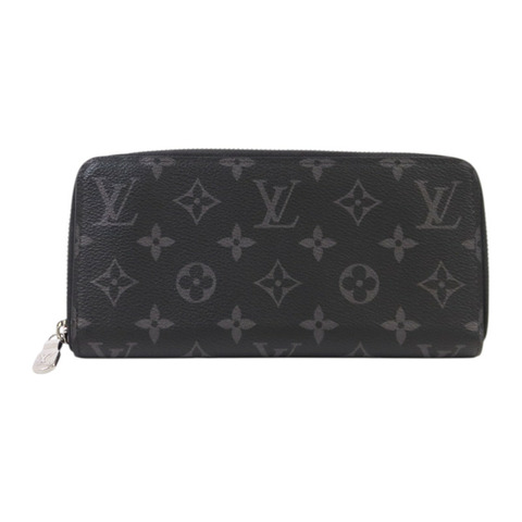 LOUIS VUITTON Monogram Eclipse Zippy Wallet Horizontal銀扣長錢包