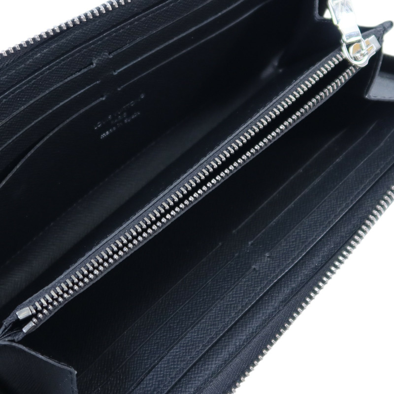 LOUIS VUITTON Monogram Eclipse Zippy Wallet Horizontal銀扣長錢包-5