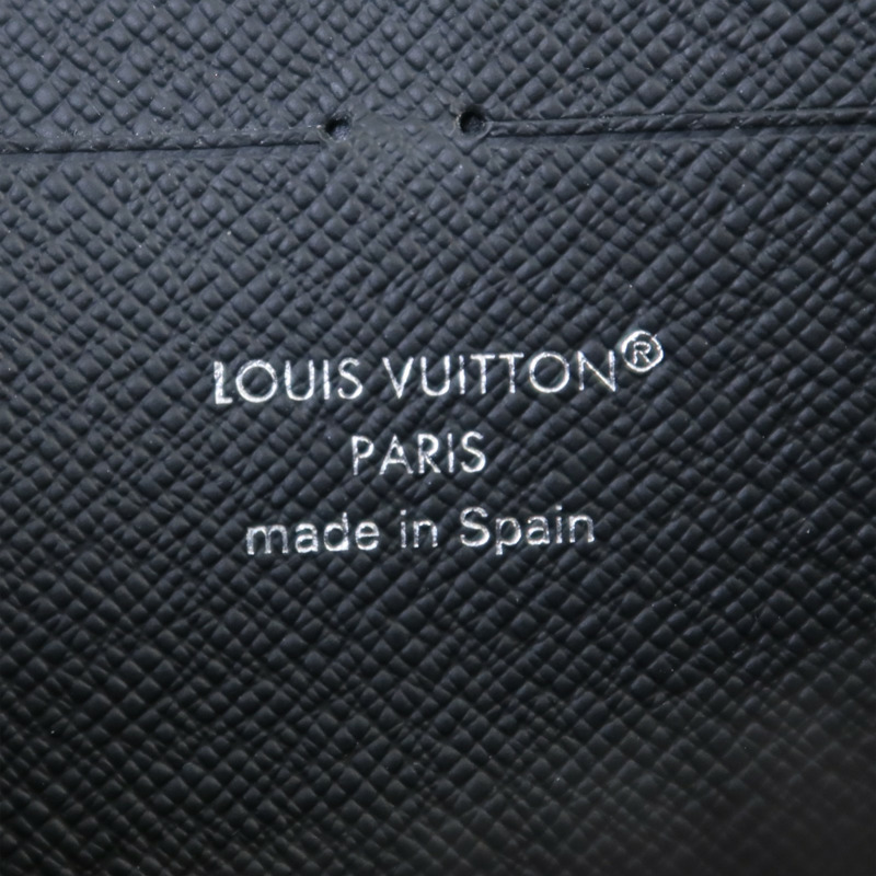 LOUIS VUITTON Monogram Eclipse Zippy Wallet Horizontal銀扣長錢包-6