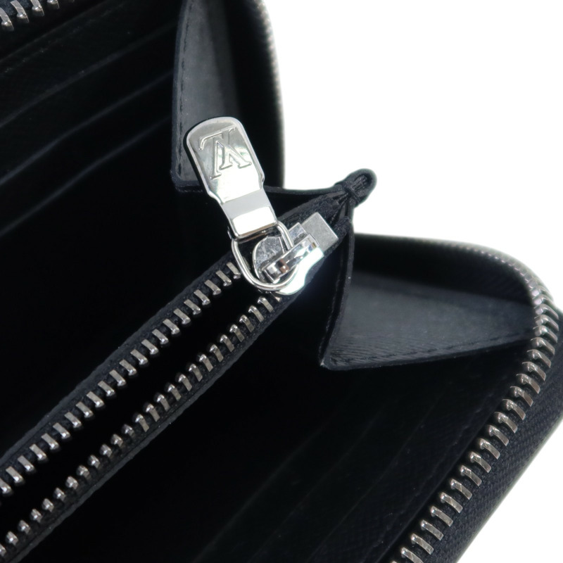 LOUIS VUITTON Monogram Eclipse Zippy Wallet Horizontal銀扣長錢包-7