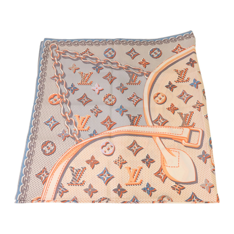 LOUIS VUITTON 絲質Pop Monogram Scarf 88x88絲巾-2