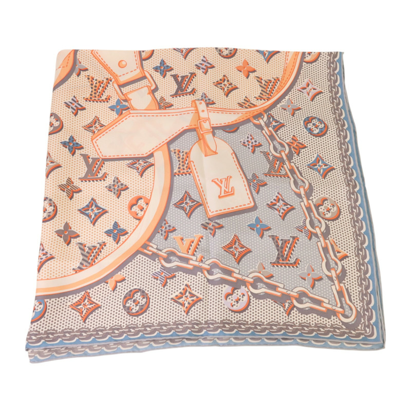LOUIS VUITTON 絲質Pop Monogram Scarf 88x88絲巾-4