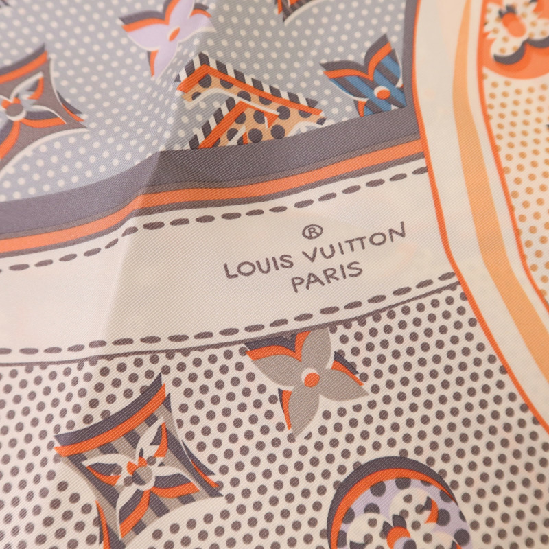 LOUIS VUITTON 絲質Pop Monogram Scarf 88x88絲巾-5