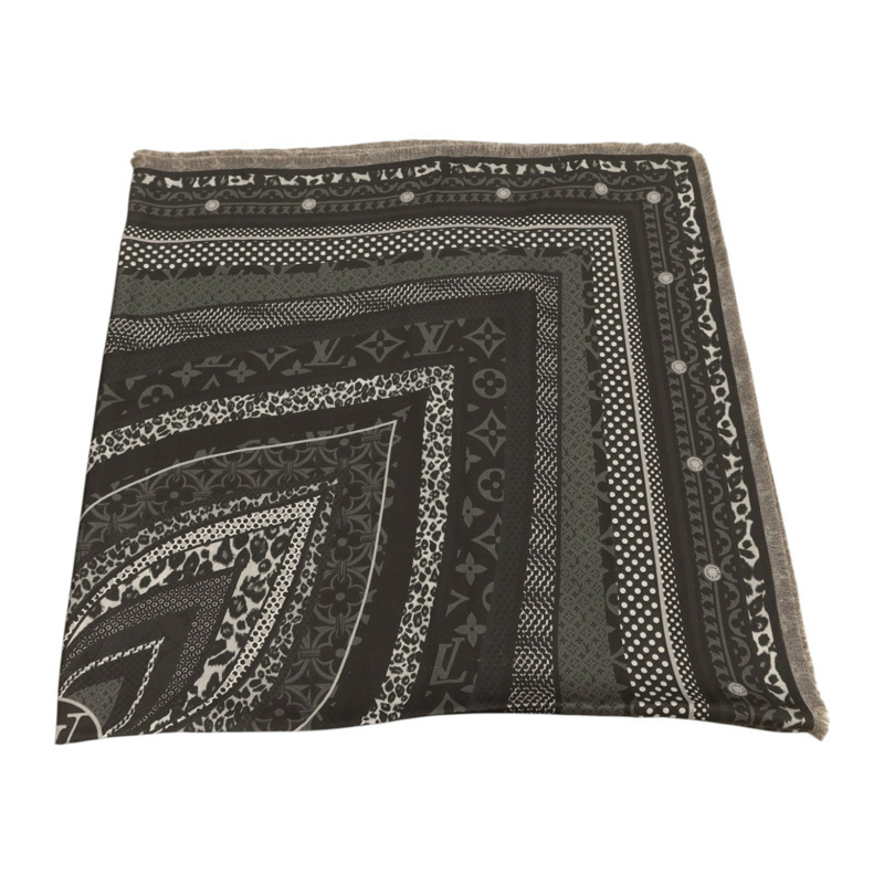 LOUIS VUITTON 絲質Scarf 120x120絲巾-4