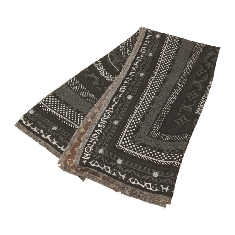LOUIS VUITTON 絲質Scarf 120x120絲巾-7