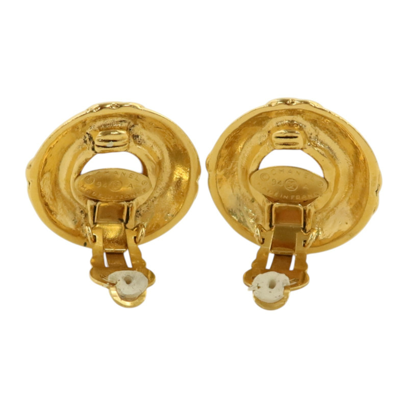 CHANEL 金屬/PVC Vintage Earrings耳環-2