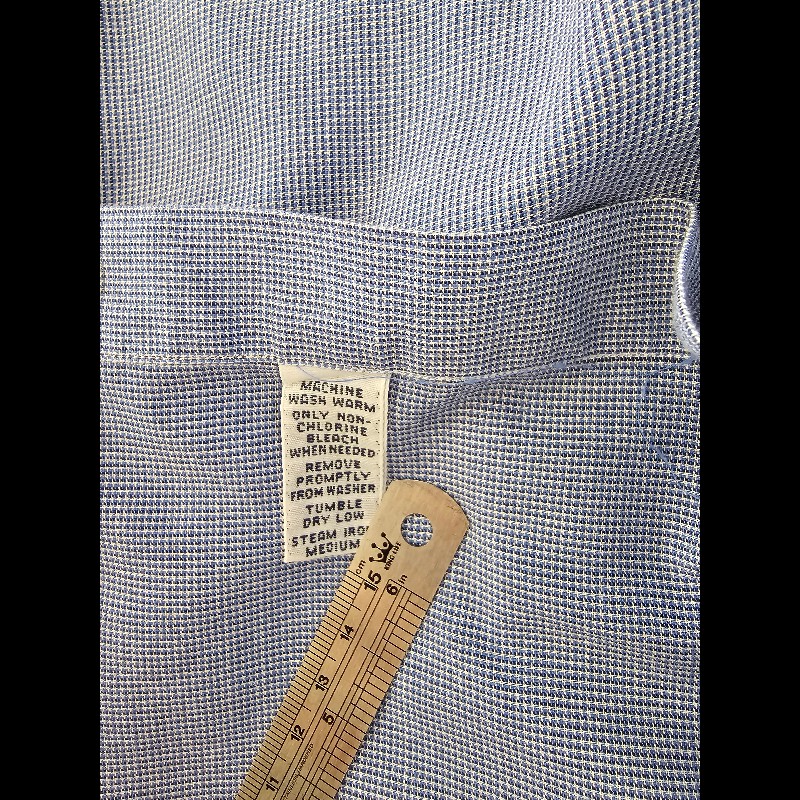 Polo by Ralph Lauren 男長袖襯衫 小格子 淺藍色
Size 17 1/2 36/37-10