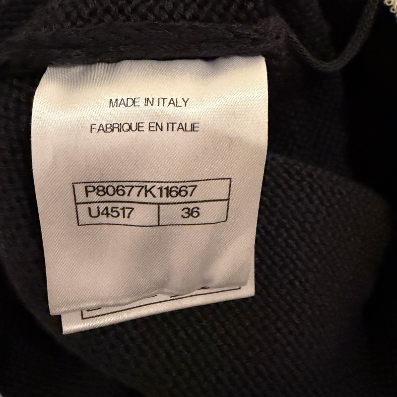 Chanel羊毛真絲黑色及膝裙-19