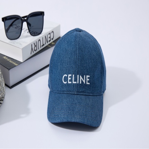 CELINE字母刺繡牛仔棒球帽