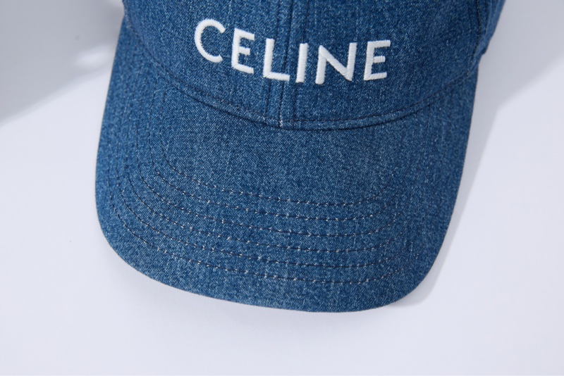 CELINE字母刺繡牛仔棒球帽-3