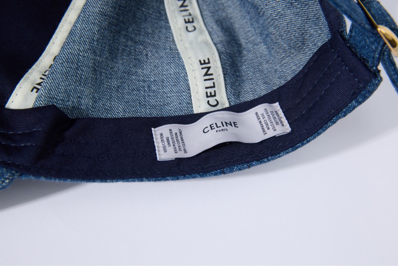 CELINE字母刺繡牛仔棒球帽-5