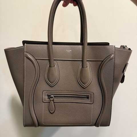 Céline luggage 中號 絕美大象灰