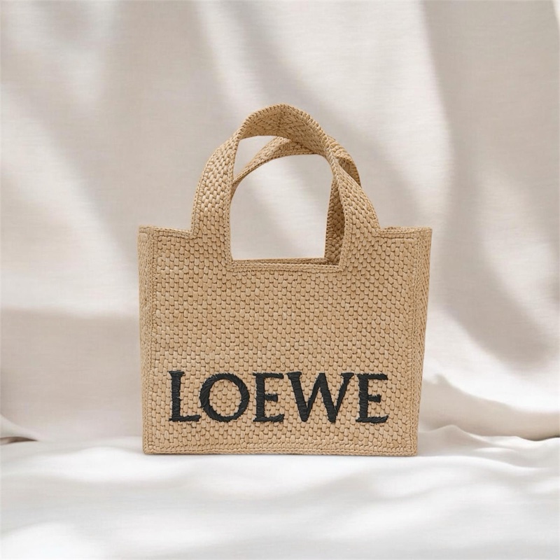 莉亞精品♡ Loewe 手提斜背草編包 二手美包-0