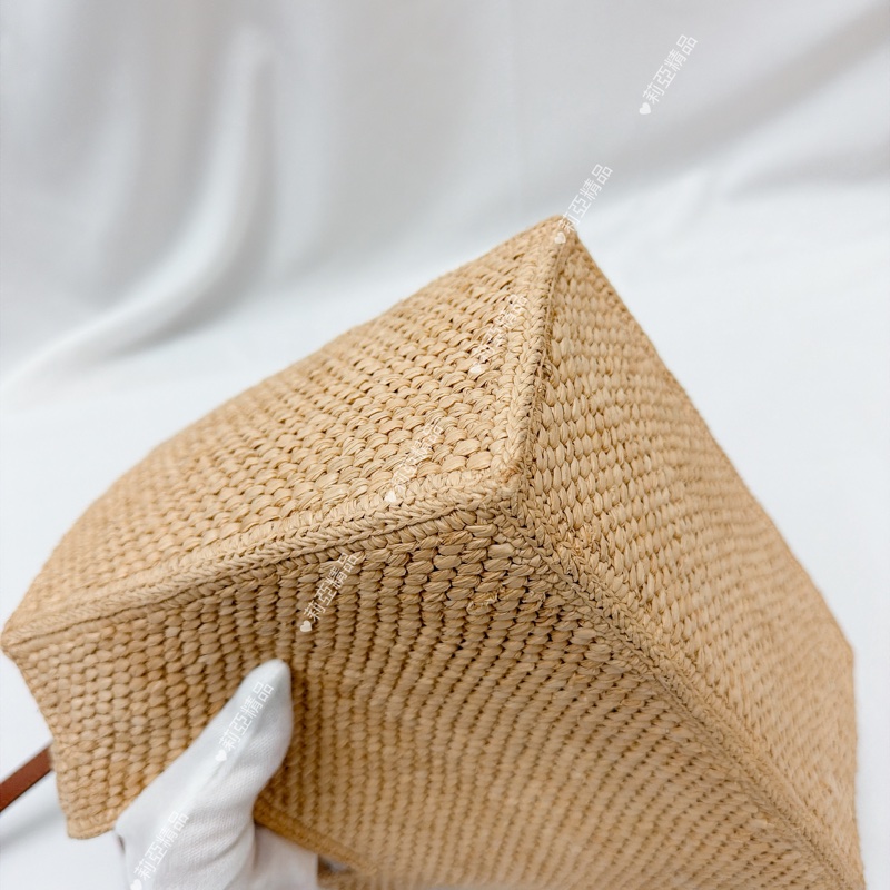 莉亞精品♡ Loewe 手提斜背草編包 二手美包-7