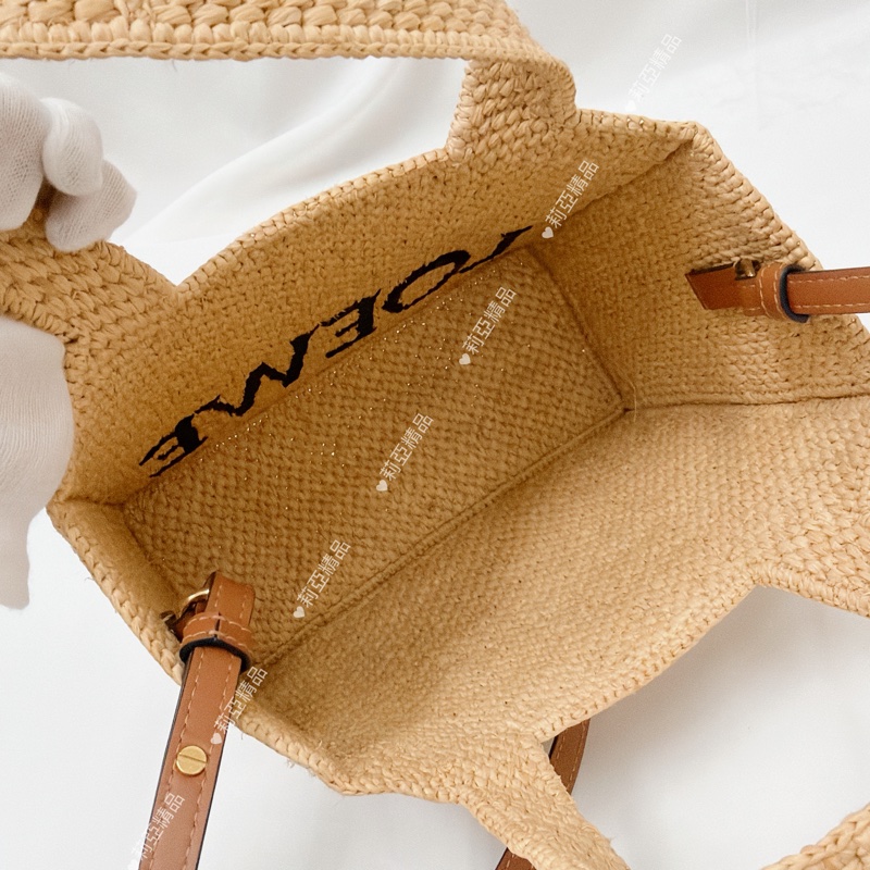 莉亞精品♡ Loewe 手提斜背草編包 二手美包-13