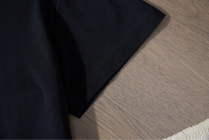 LV經典印花黑色短袖T恤-5