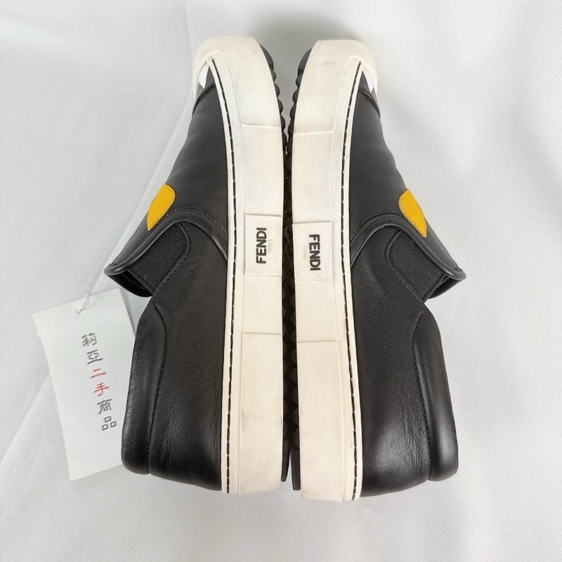 莉亞精品♡ FENDI 黃眼睛怪獸鞋37 二手-5