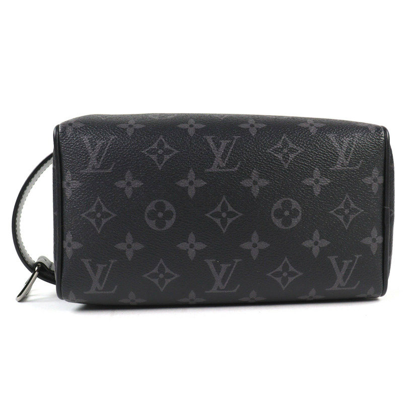 路易威登 M83113 儲物櫃洗漱包 Monogram Eclipse 手提包/手拿包 黑色，帶防塵袋 法國製造 男士-4