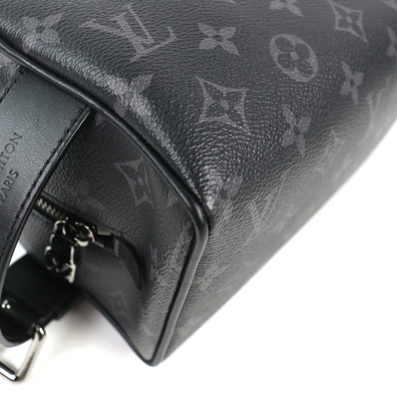 路易威登 M83113 儲物櫃洗漱包 Monogram Eclipse 手提包/手拿包 黑色，帶防塵袋 法國製造 男士-5