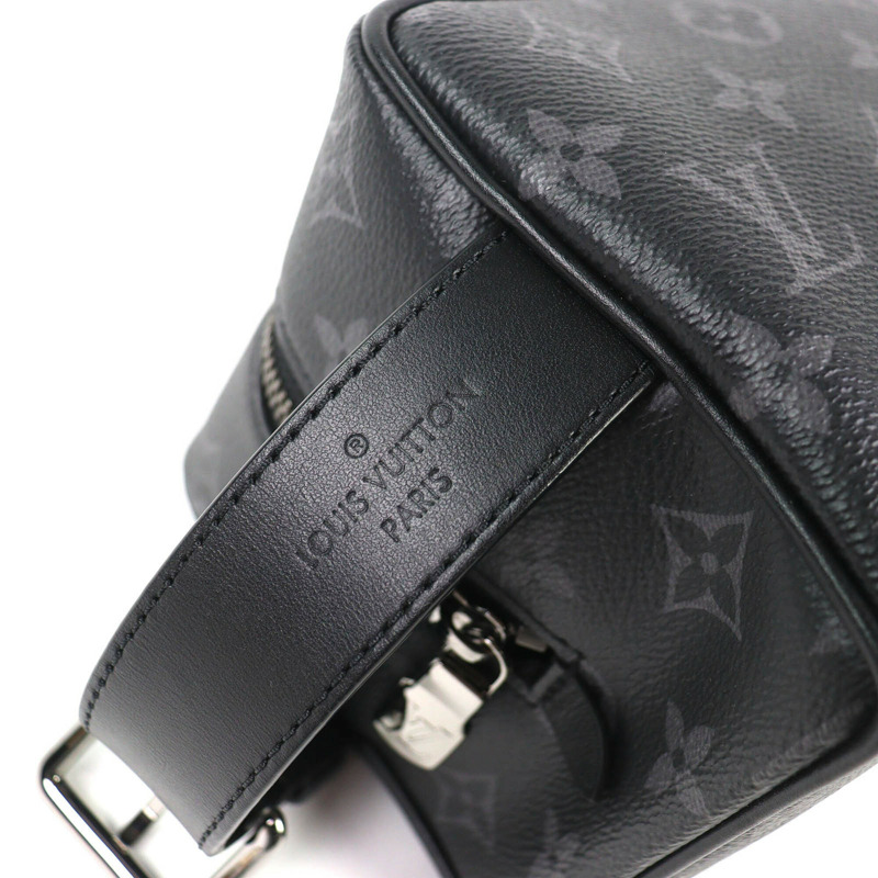 路易威登 M83113 儲物櫃洗漱包 Monogram Eclipse 手提包/手拿包 黑色，帶防塵袋 法國製造 男士-8