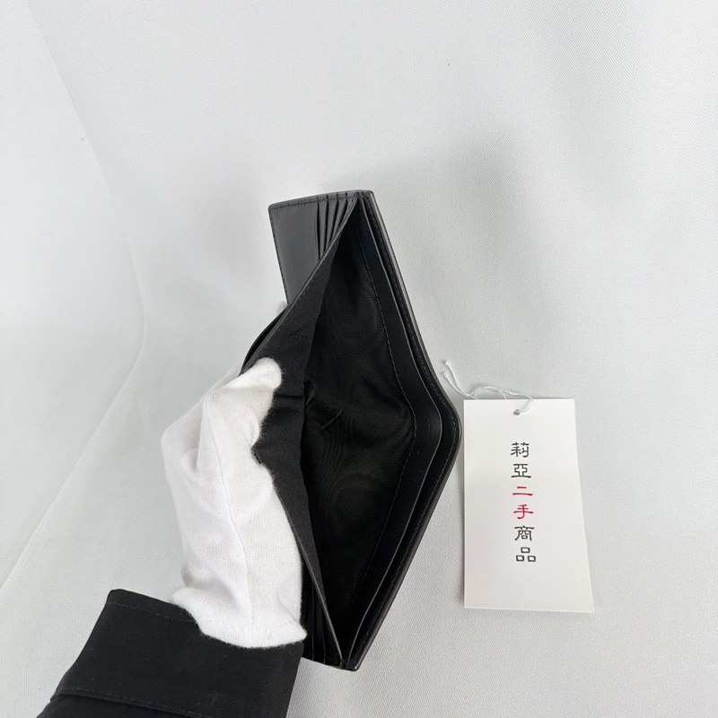 莉亞精品♡ FENDI 對開短夾 (黑怪獸)二手-3