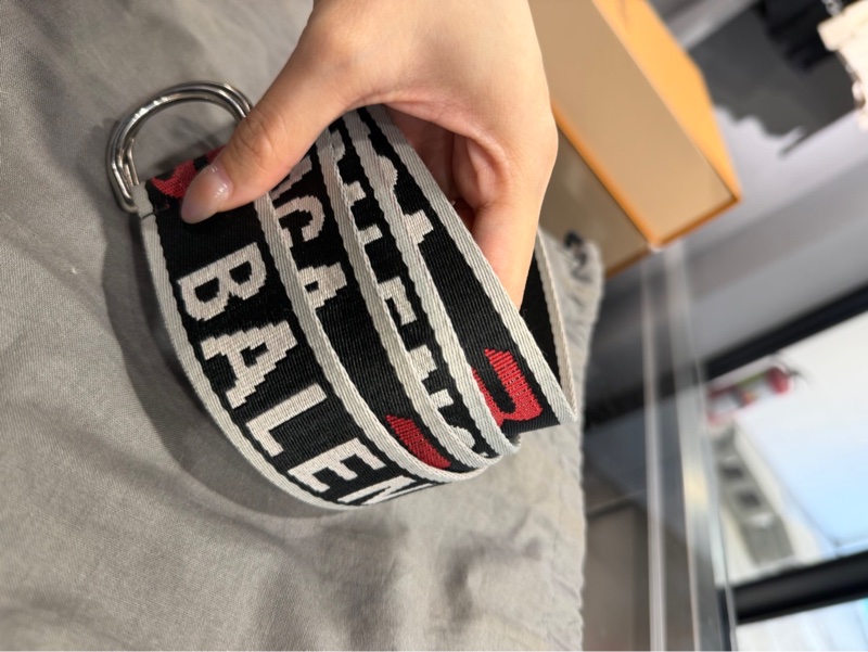 Balenciaga 巴黎世家 Logo 帆布腰帶-4