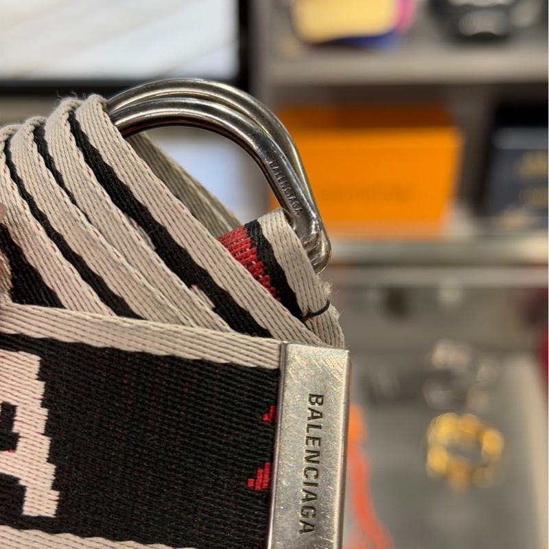 Balenciaga 巴黎世家 Logo 帆布腰帶-5